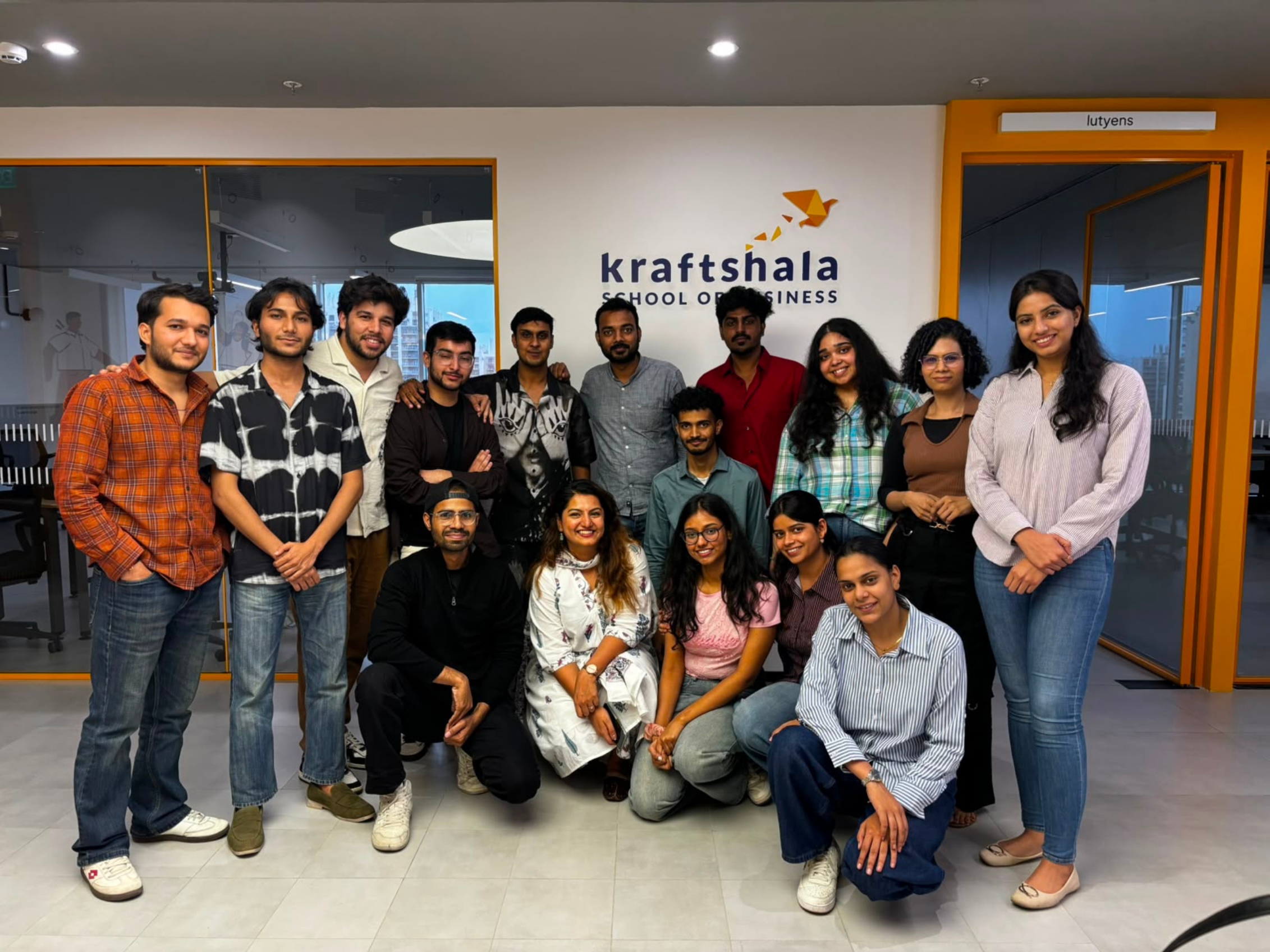 Tejashree Bhaskar of Ogilvy speaking to Kraftshala students at a Leaders Unplugged session