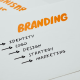 Printed text on a white surface representing campaign planning